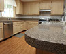 brown quartz kitchen