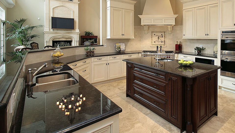 big granite kitchen