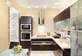 quartz miter kitchen